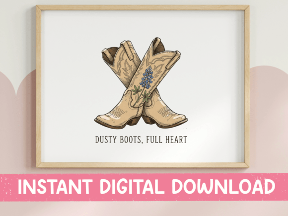 Capture the Spirit of the West with Dusty Boots Full Heart