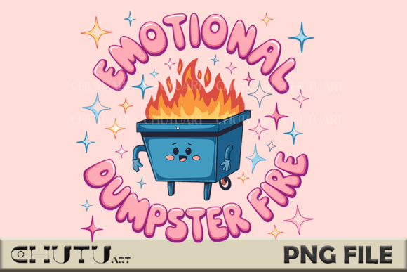 Emotional Dumpster Fire PNG: A Cute Kawaii Guide to Chaos