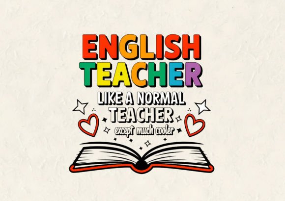 English Teacher Like a T-Shirt Design: A Font with Character
