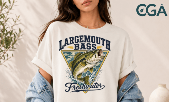 Mastering the Camo Largemouth Bass Fishing PNG Design