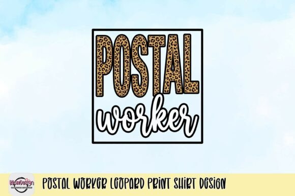 Postal Worker Leopard Print Design: Bold Apparel Graphics
