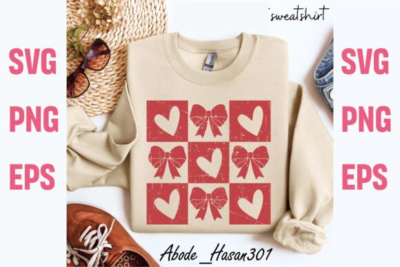 Retro Checkered Valentine's Day SVG: A Bold Design Asset