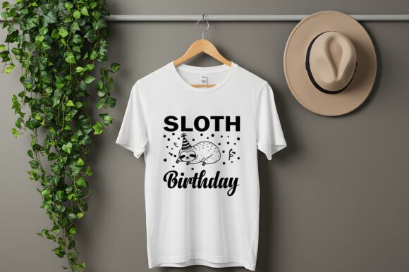 The Birthday Sloth T-Shirt: A Fun, Relaxed Design for Celebrations